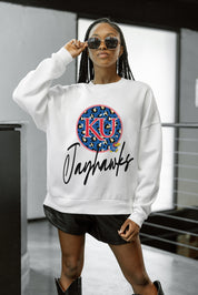 KANSAS JAYHAWKS WILD BREAKTHROUGH PREMIUM FLEECE CREWNECK PULLOVER