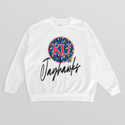 KANSAS JAYHAWKS WILD BREAKTHROUGH PREMIUM FLEECE CREWNECK PULLOVER