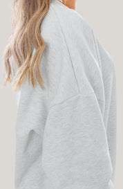 KANSAS JAYHAWKS HERITAGE PREMIUM FLEECE DROP SHOULDER CREWNECK PULLOVER