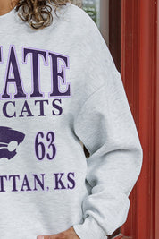 KANSAS STATE WILDCATS Allegiance Fleece Drop-Shoulder Pullover