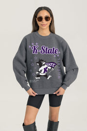 KANSAS STATE WILDCATS READY TO RUMBLE PREMIUM FLEECE DROP SHOULDER CREWNECK PULLOVER