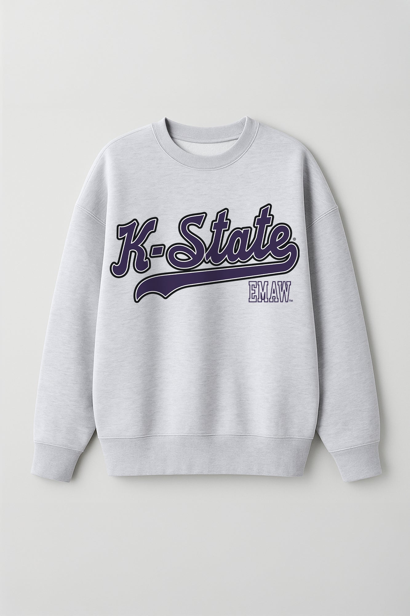 KANSAS STATE WILDCATS CLASSIC WIN PREMIUM FLEECE CREWNECK PULLOVER