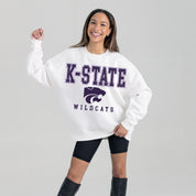 KANSAS STATE WILDCATS Freestyle Fleece Drop-Shoulder Pullover