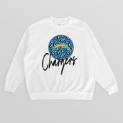 LOS ANGELES CHARGERS WILD BREAKTHROUGH PREMIUM FLEECE CREWNECK PULLOVER