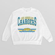 LOS ANGELES CHARGERS SWIFT STRIKE PREMIUM FLEECE CREWNECK PULLOVER