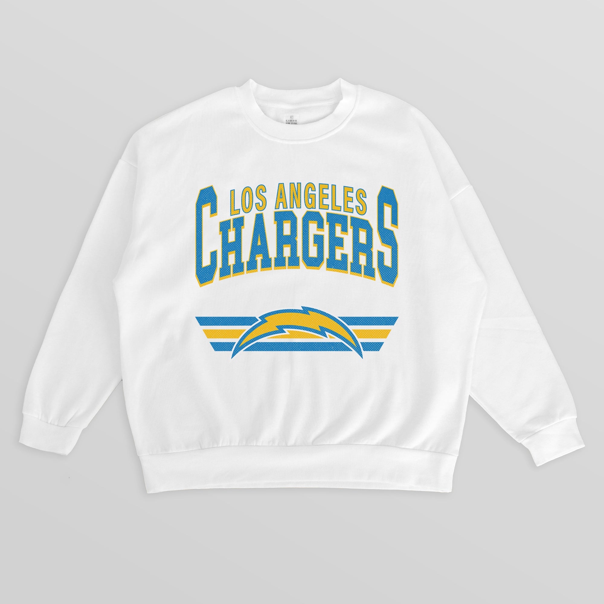 LOS ANGELES CHARGERS SWIFT STRIKE PREMIUM FLEECE CREWNECK PULLOVER