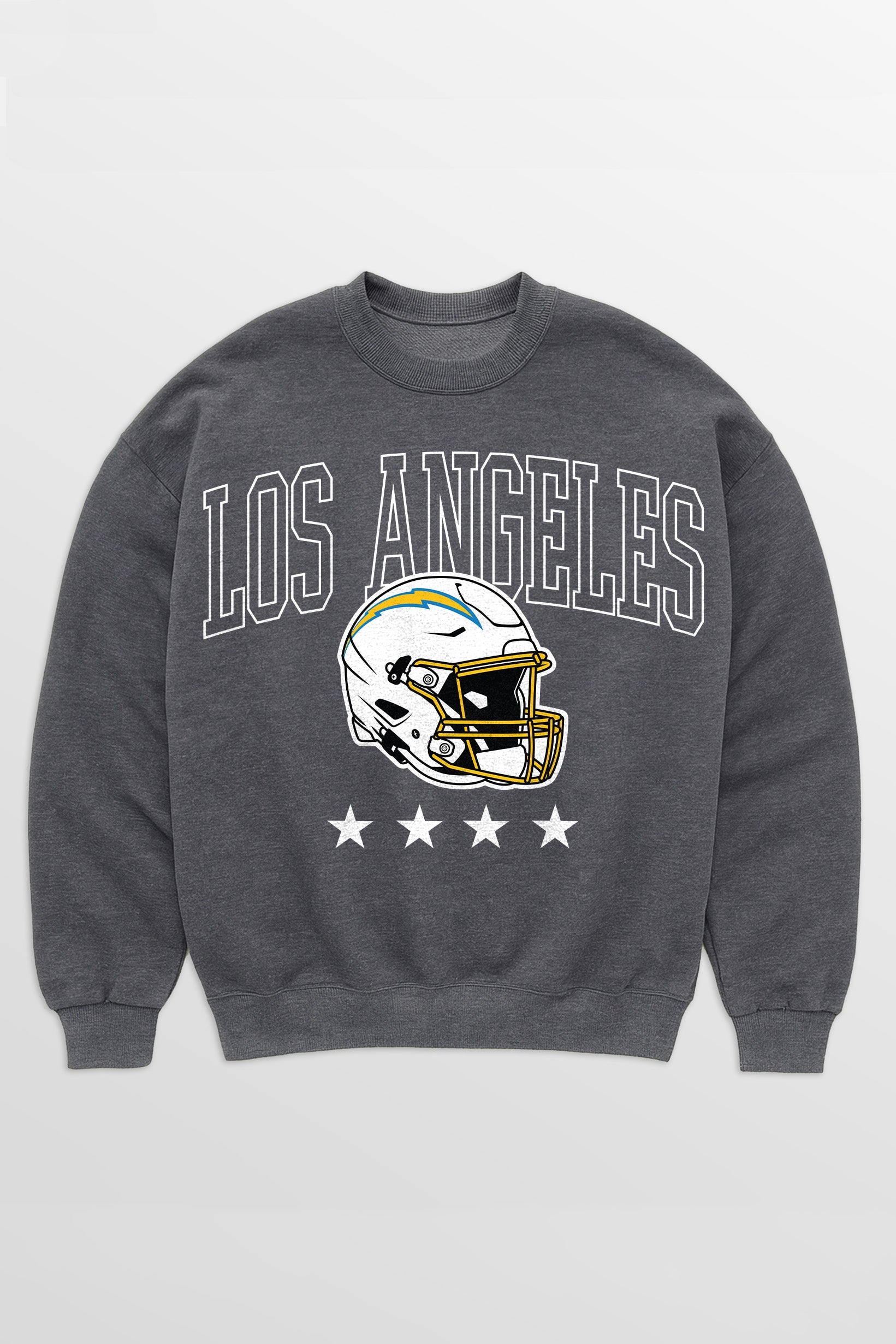 LOS ANGELES CHARGERS RISING STAR PREMIUM FLEECE CREWNECK PULLOVER