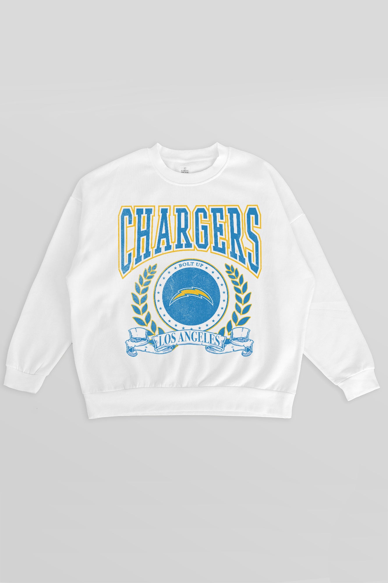 LOS ANGELES CHARGERS STAY COOL PREMIUM FLEECE CREWNECK PULLOVER