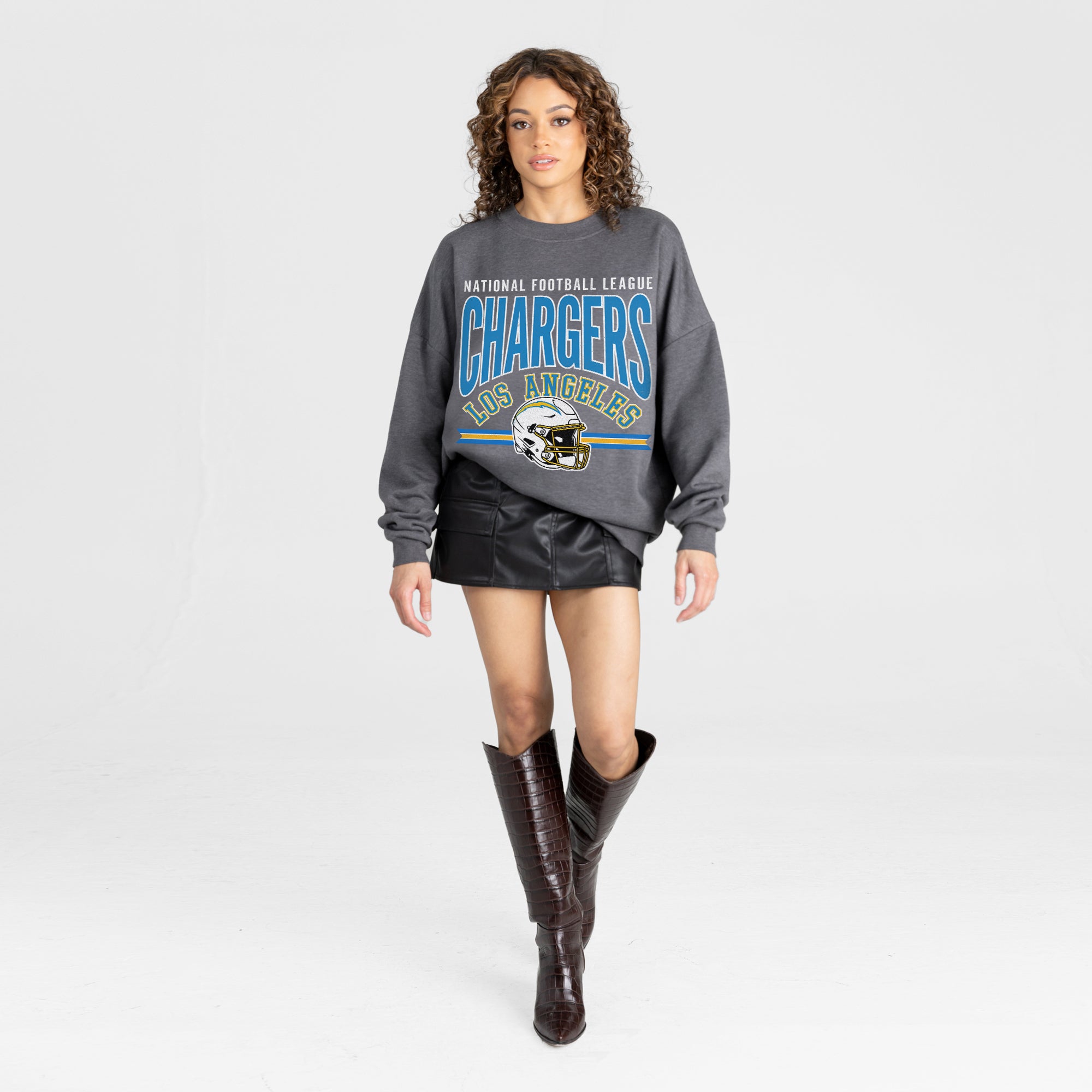 LOS ANGELES CHARGERS KICKOFF CLASSIC PREMIUM FLEECE PULLOVER