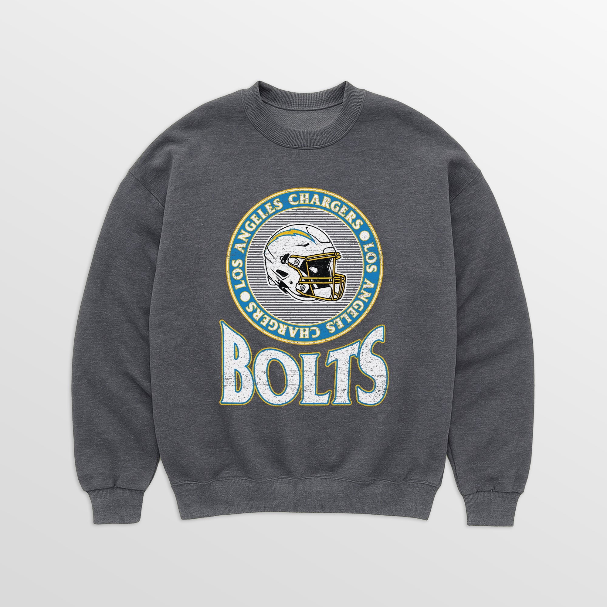 LOS ANGELES CHARGERS SATURDAY SEAL PREMIUM FLEECE DROP SHOULDER CREWNECK PULLOVER