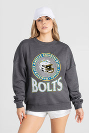 LOS ANGELES CHARGERS SATURDAY SEAL PREMIUM FLEECE DROP SHOULDER CREWNECK PULLOVER