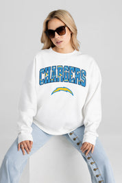 LOS ANGELES CHARGERS SWEET PLAY PREMIUM FLEECE PULLOVER