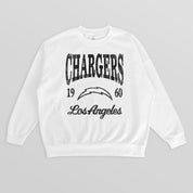 LOS ANGELES CHARGERS PEAK SEASON PREMIUM FLEECE CREWNECK PULLOVER