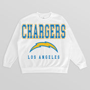 LOS ANGELES CHARGERS Sunday Drives Fleece Crewneck Pullover