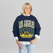 LOS ANGELES GALAXY CLASSIC ARCHIVES PREMIUM FLEECE DROP SHOULDER CREWNECK PULLOVER
