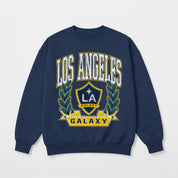 LOS ANGELES GALAXY CLASSIC ARCHIVES PREMIUM FLEECE DROP SHOULDER CREWNECK PULLOVER