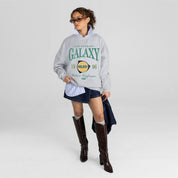 LOS ANGELES GALAXY INSTANT CLASSIC PREMIUM FLEECE DROP SHOULDER CREWNECK PULLOVER