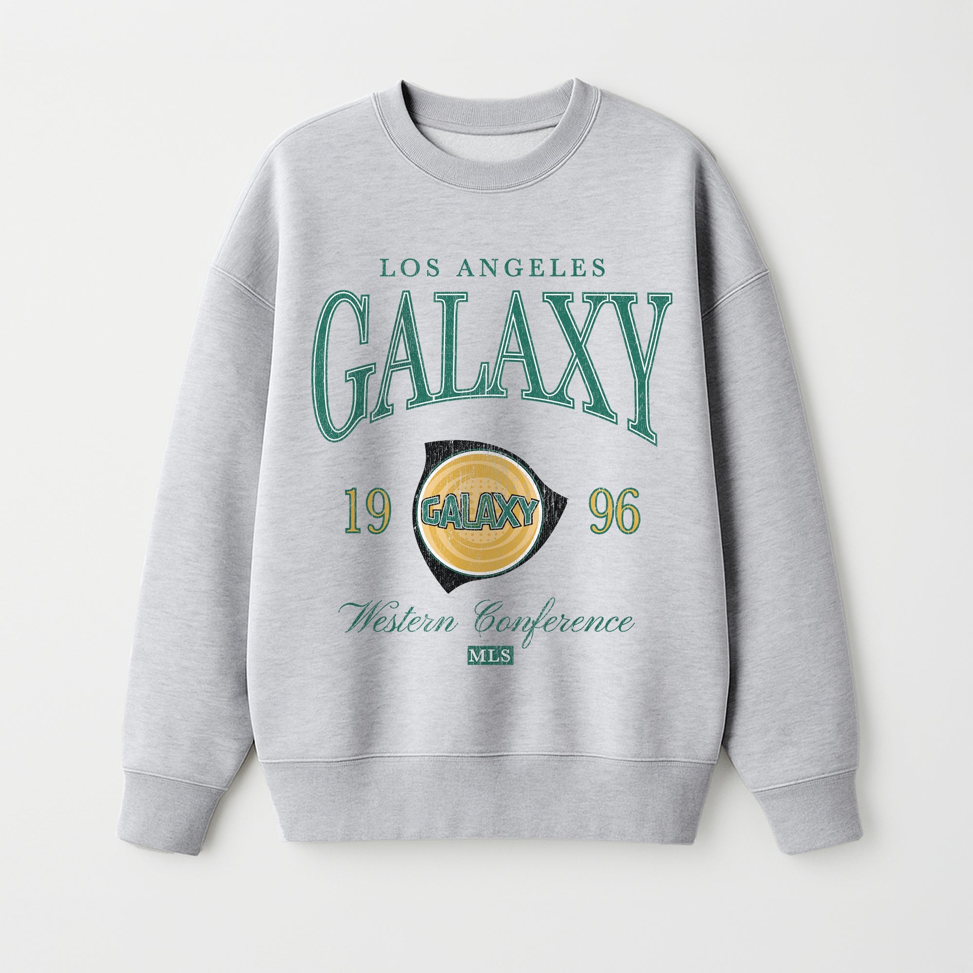 LOS ANGELES GALAXY INSTANT CLASSIC PREMIUM FLEECE DROP SHOULDER CREWNECK PULLOVER