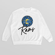 LOS ANGELES RAMS WILD BREAKTHROUGH PREMIUM FLEECE CREWNECK PULLOVER