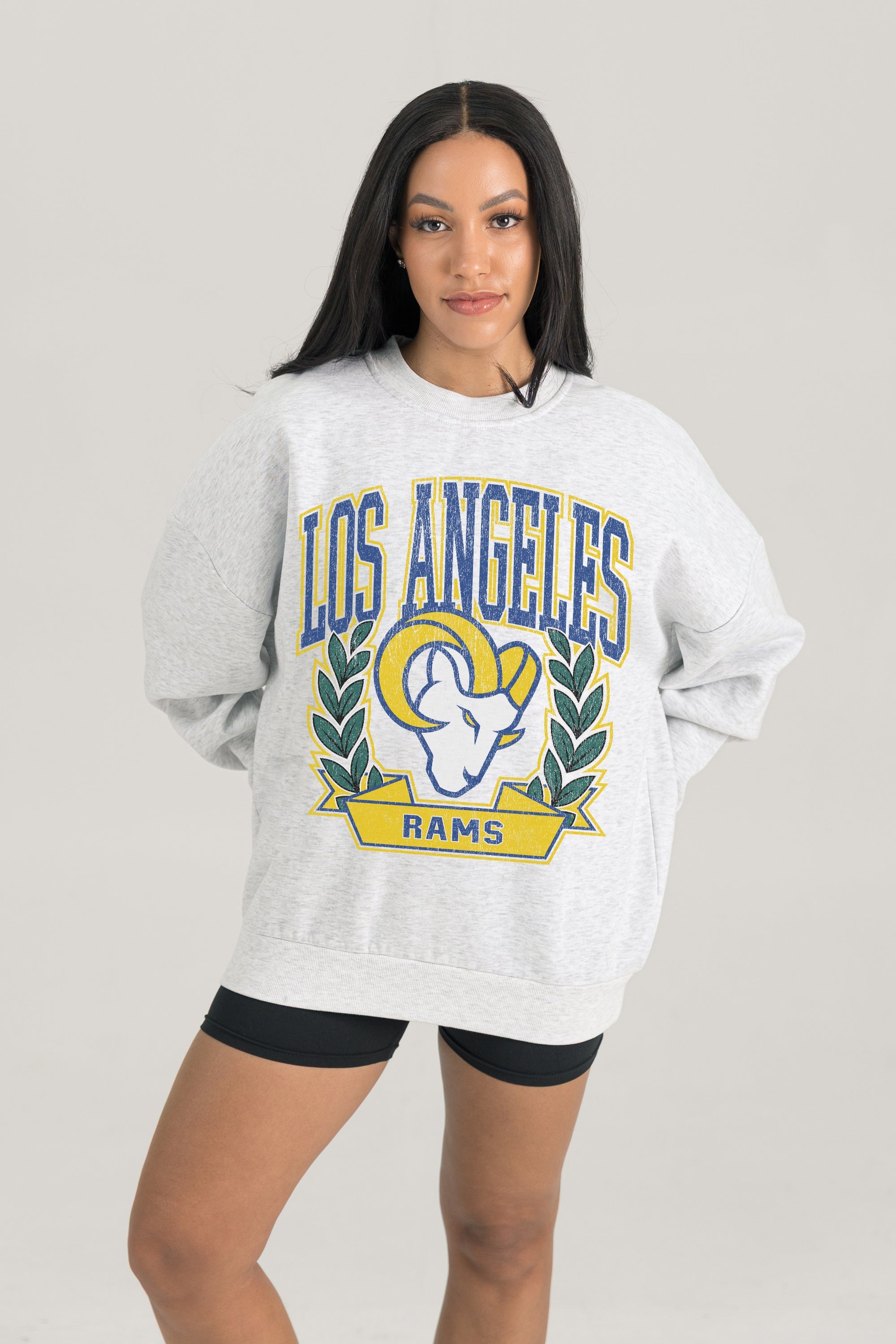 LOS ANGELES RAMS Heritage Fleece Crewneck Pullover