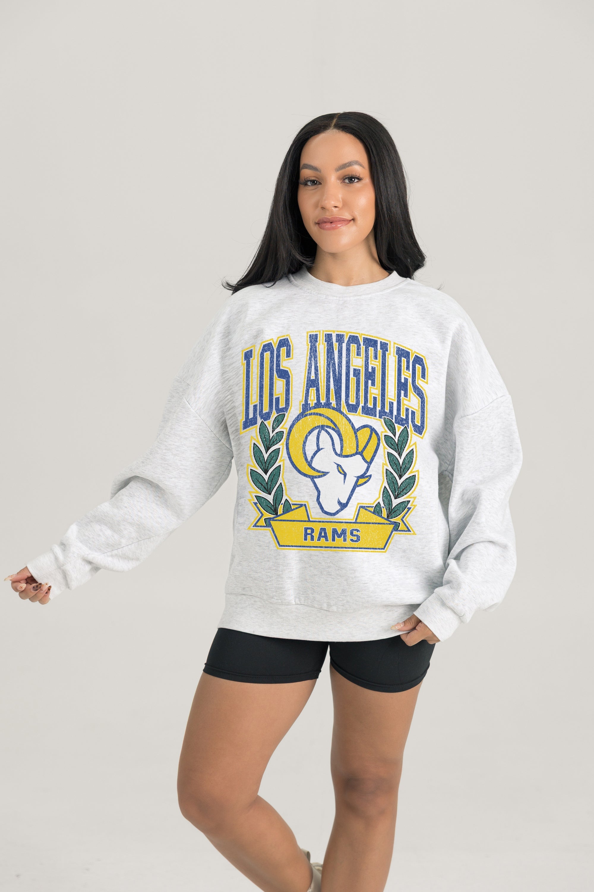 LOS ANGELES RAMS Heritage Fleece Crewneck Pullover