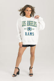 LOS ANGELES RAMS Timeless Triumph Fleece Crewneck Pullover