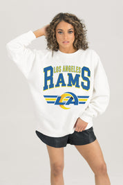 LOS ANGELES RAMS SWIFT STRIKE PREMIUM FLEECE CREWNECK PULLOVER