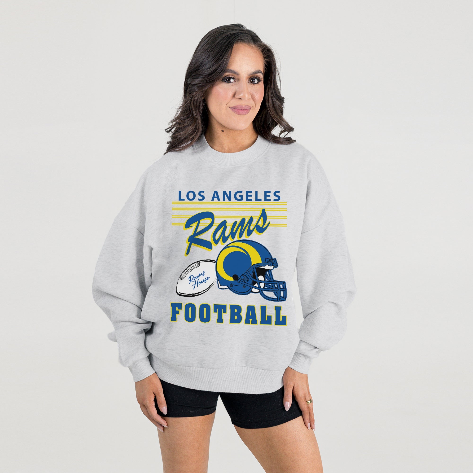 LOS ANGELES RAMS HOME TURF PREMIUM FLEECE CREWNECK PULLOVER