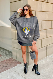 LOS ANGELES RAMS RISING STAR PREMIUM FLEECE CREWNECK PULLOVER