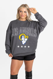 LOS ANGELES RAMS RISING STAR PREMIUM FLEECE CREWNECK PULLOVER