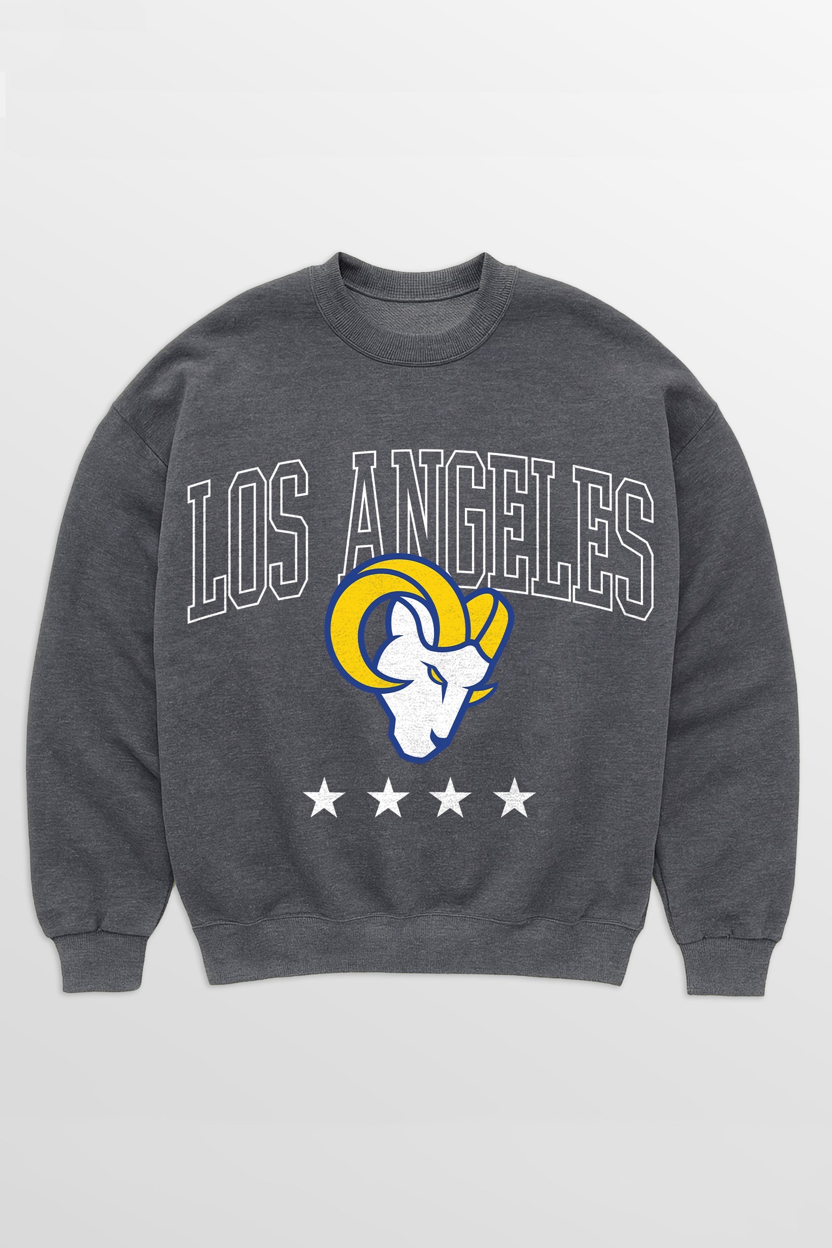 LOS ANGELES RAMS RISING STAR PREMIUM FLEECE CREWNECK PULLOVER