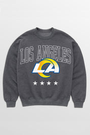 LOS ANGELES RAMS RISING STAR PREMIUM FLEECE CREWNECK PULLOVER