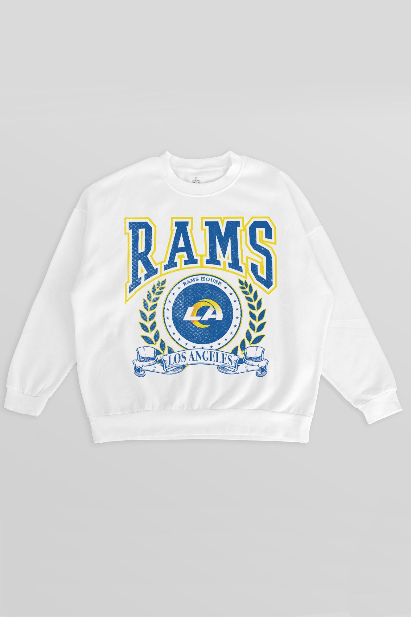 LOS ANGELES RAMS STAY COOL PREMIUM FLEECE CREWNECK PULLOVER