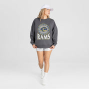 LOS ANGELES RAMS SATURDAY SEAL PREMIUM FLEECE DROP SHOULDER CREWNECK PULLOVER
