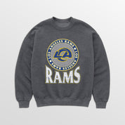 LOS ANGELES RAMS SATURDAY SEAL PREMIUM FLEECE DROP SHOULDER CREWNECK PULLOVER