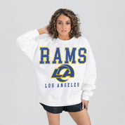 LOS ANGELES RAMS Sunday Drives Fleece Crewneck Pullover