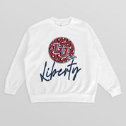 LIBERTY FLAMES WILD BREAKTHROUGH PREMIUM FLEECE CREWNECK PULLOVER