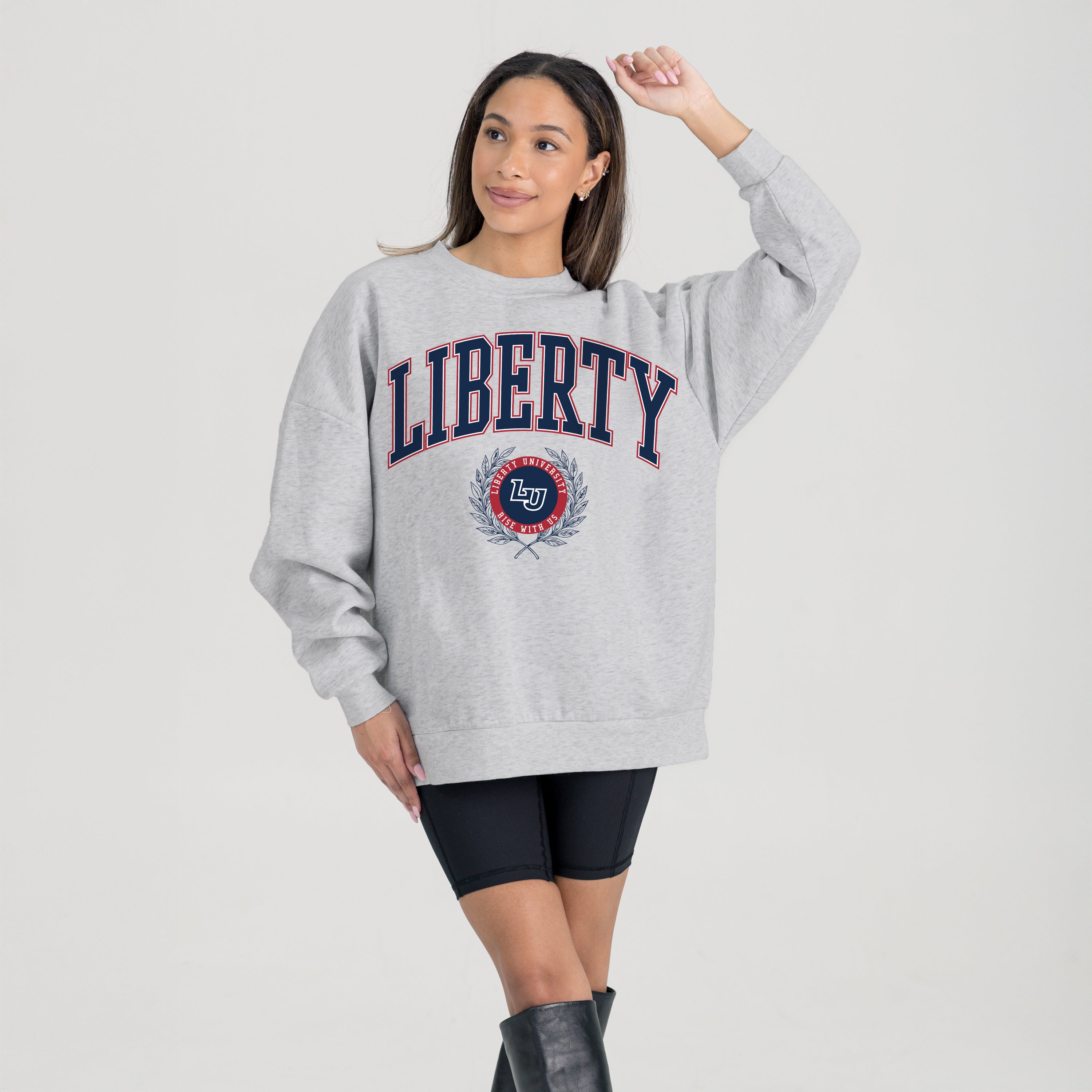LIBERTY FLAMES TRADITION REFINED PREMIUM FLEECE CREWNECK PULLOVER