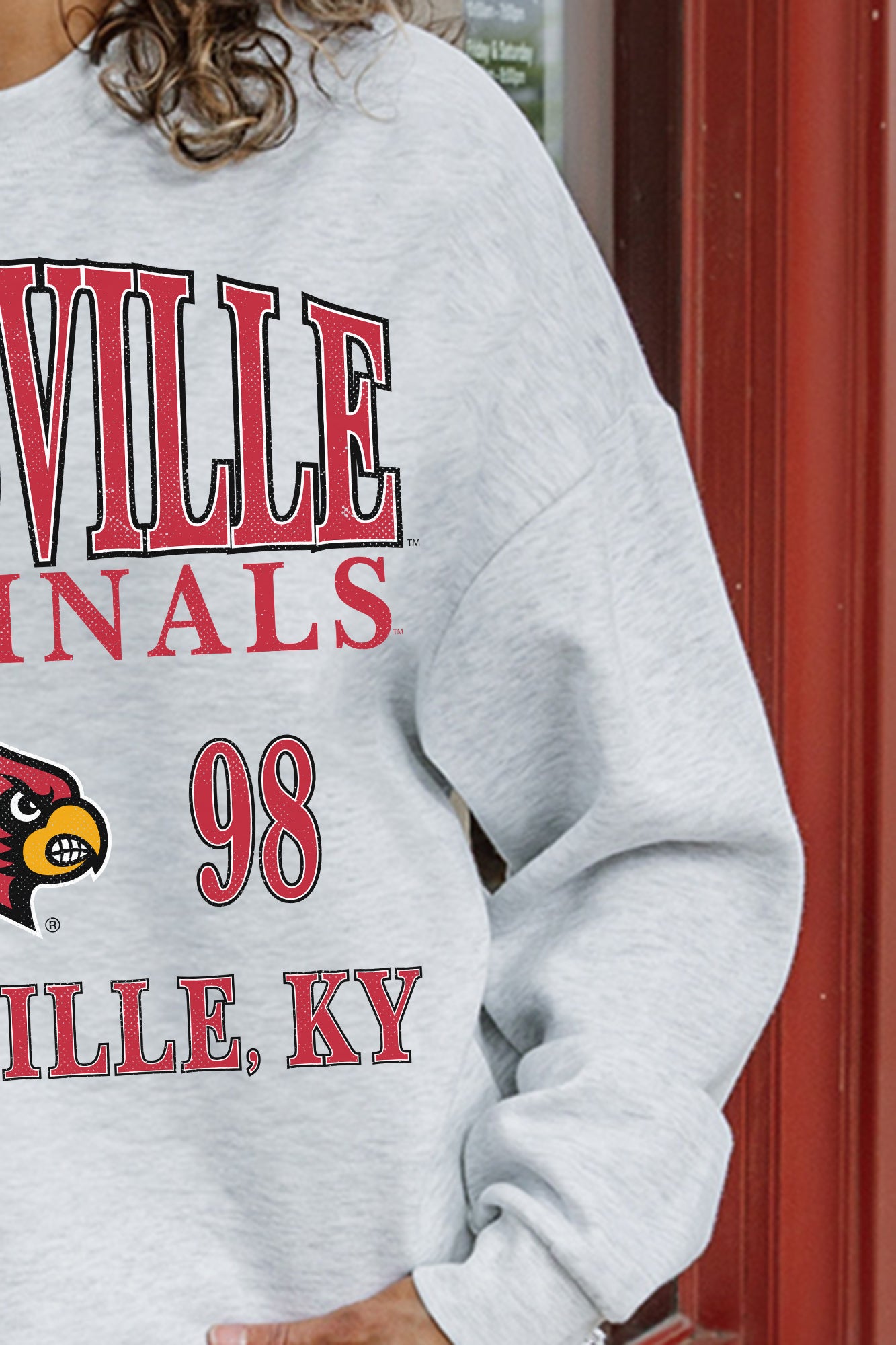 LOUISVILLE CARDINALS Allegiance Fleece Drop-Shoulder Pullover
