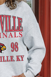 LOUISVILLE CARDINALS Allegiance Fleece Drop-Shoulder Pullover