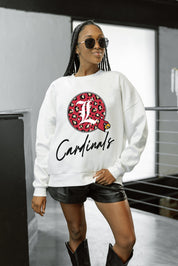 LOUISVILLE CARDINALS WILD BREAKTHROUGH PREMIUM FLEECE CREWNECK PULLOVER