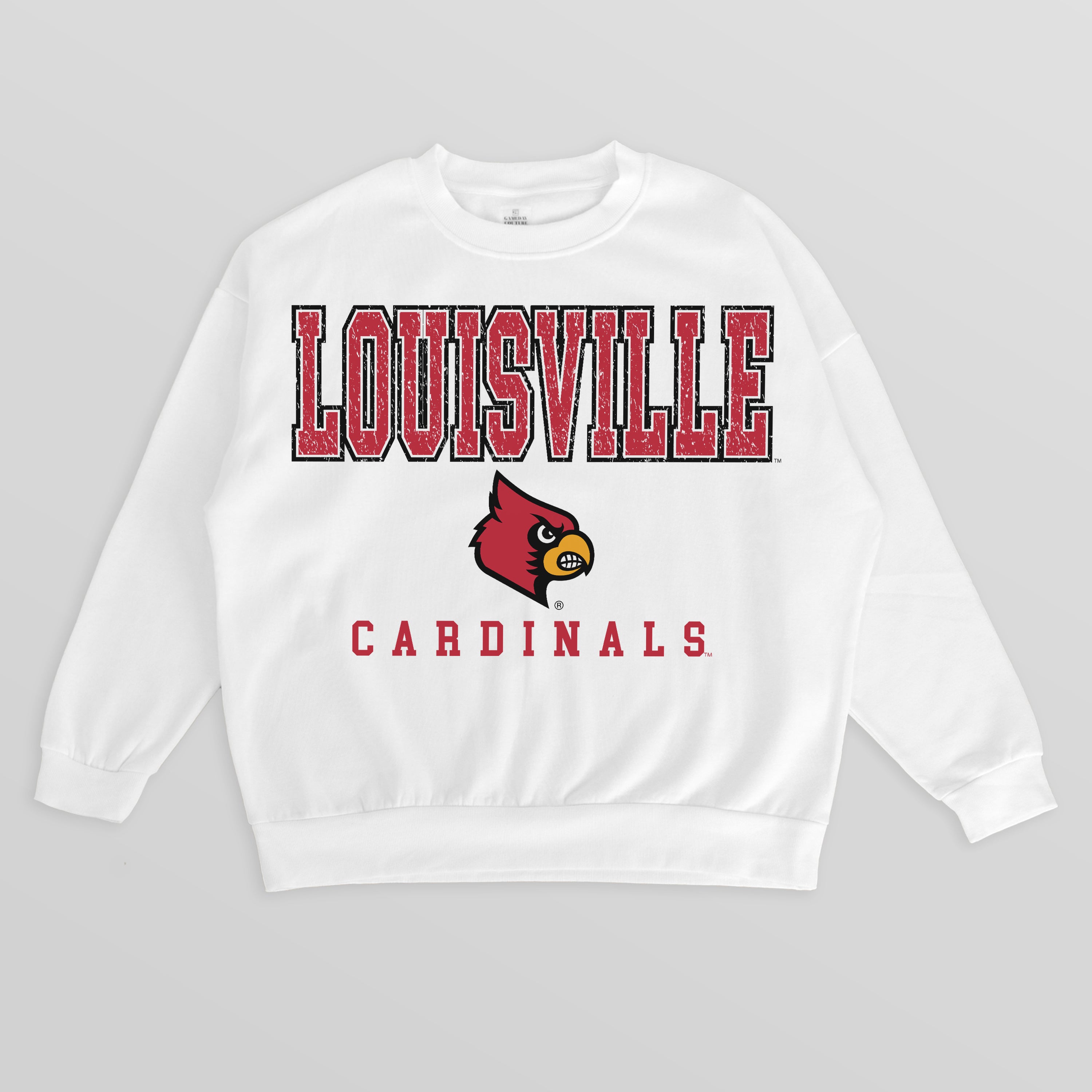 LOUISVILLE CARDINALS Freestyle Fleece Drop-Shoulder Pullover
