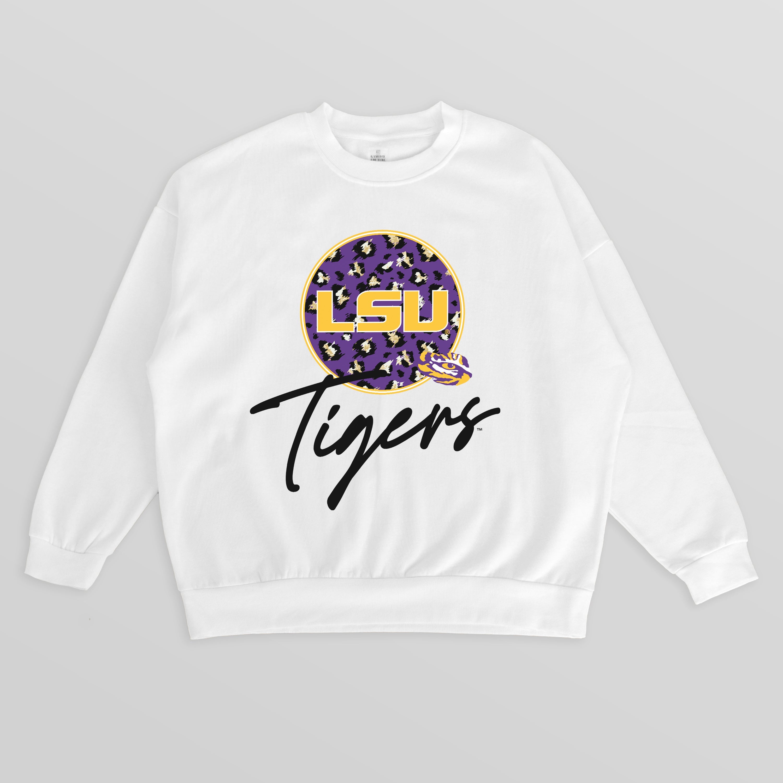 LSU TIGERS WILD BREAKTHROUGH PREMIUM FLEECE CREWNECK PULLOVER