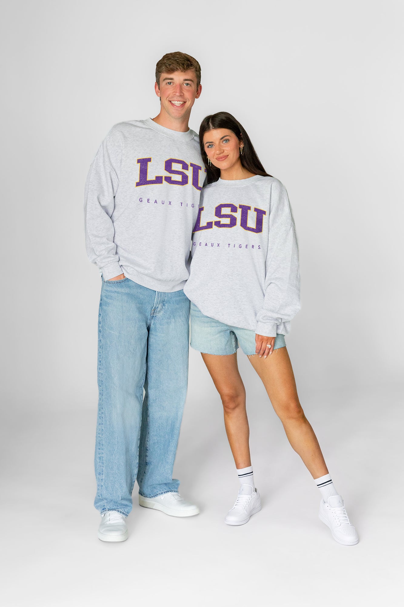 LSU TIGERS NEXT MOVE PREMIUM FLEECE UNISEX CREWNECK PULLOVER