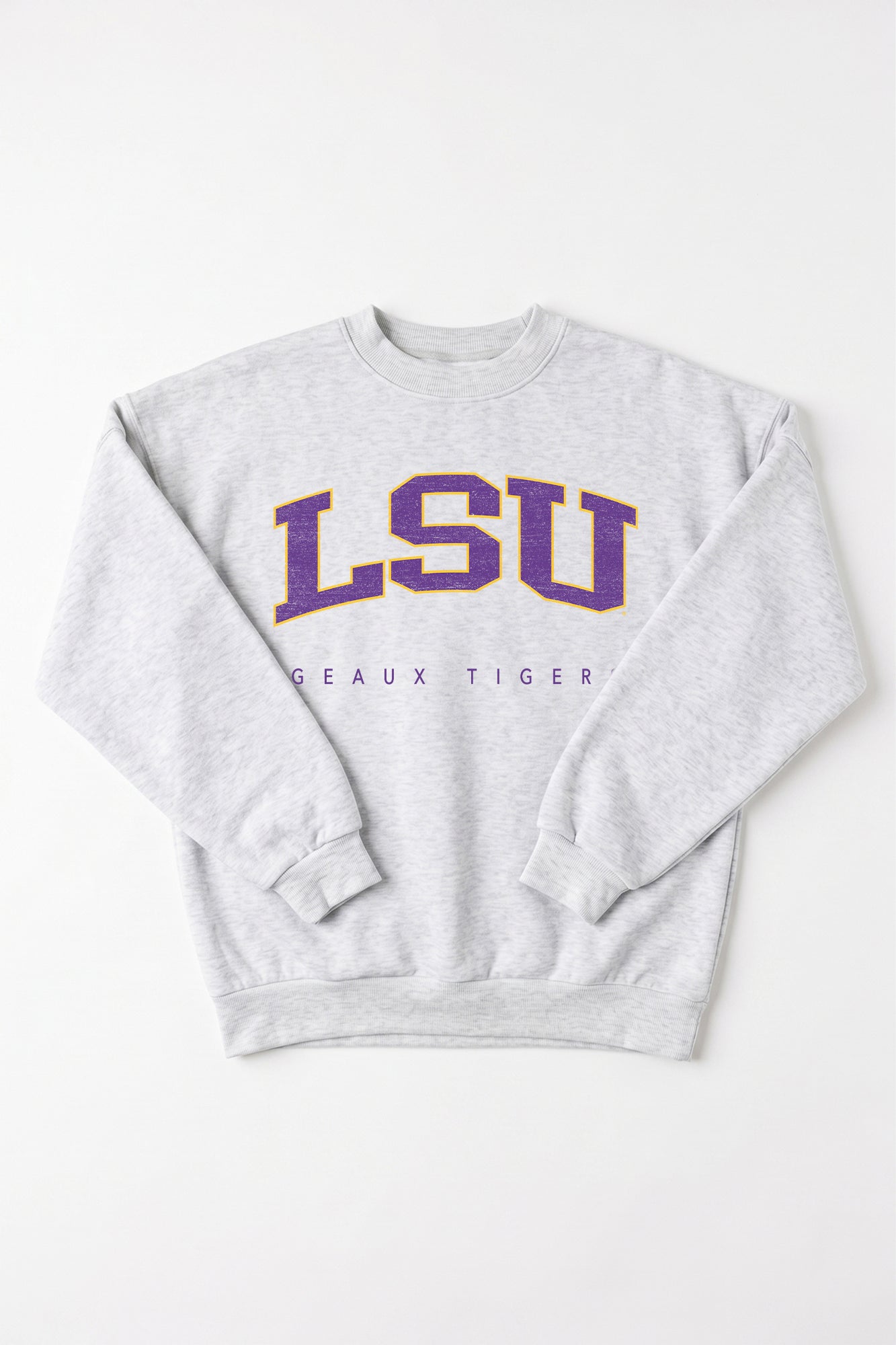 LSU TIGERS NEXT MOVE PREMIUM FLEECE UNISEX CREWNECK PULLOVER