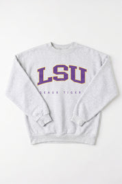 LSU TIGERS NEXT MOVE PREMIUM FLEECE UNISEX CREWNECK PULLOVER