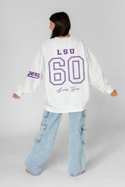 LSU TIGERS DAY ONE PREMIUM FLEECE UNISEX CREWNECK PULLOVER
