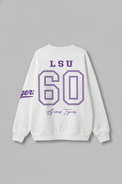 LSU TIGERS DAY ONE PREMIUM FLEECE UNISEX CREWNECK PULLOVER