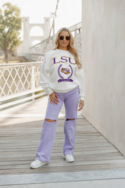 LSU TIGERS Having A Ball Fleece Crew Pullover By Madi Prewett Troutt