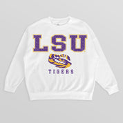 LSU TIGERS Freestyle Fleece Drop-Shoulder Pullover